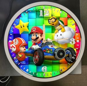 Mario racers wall clock